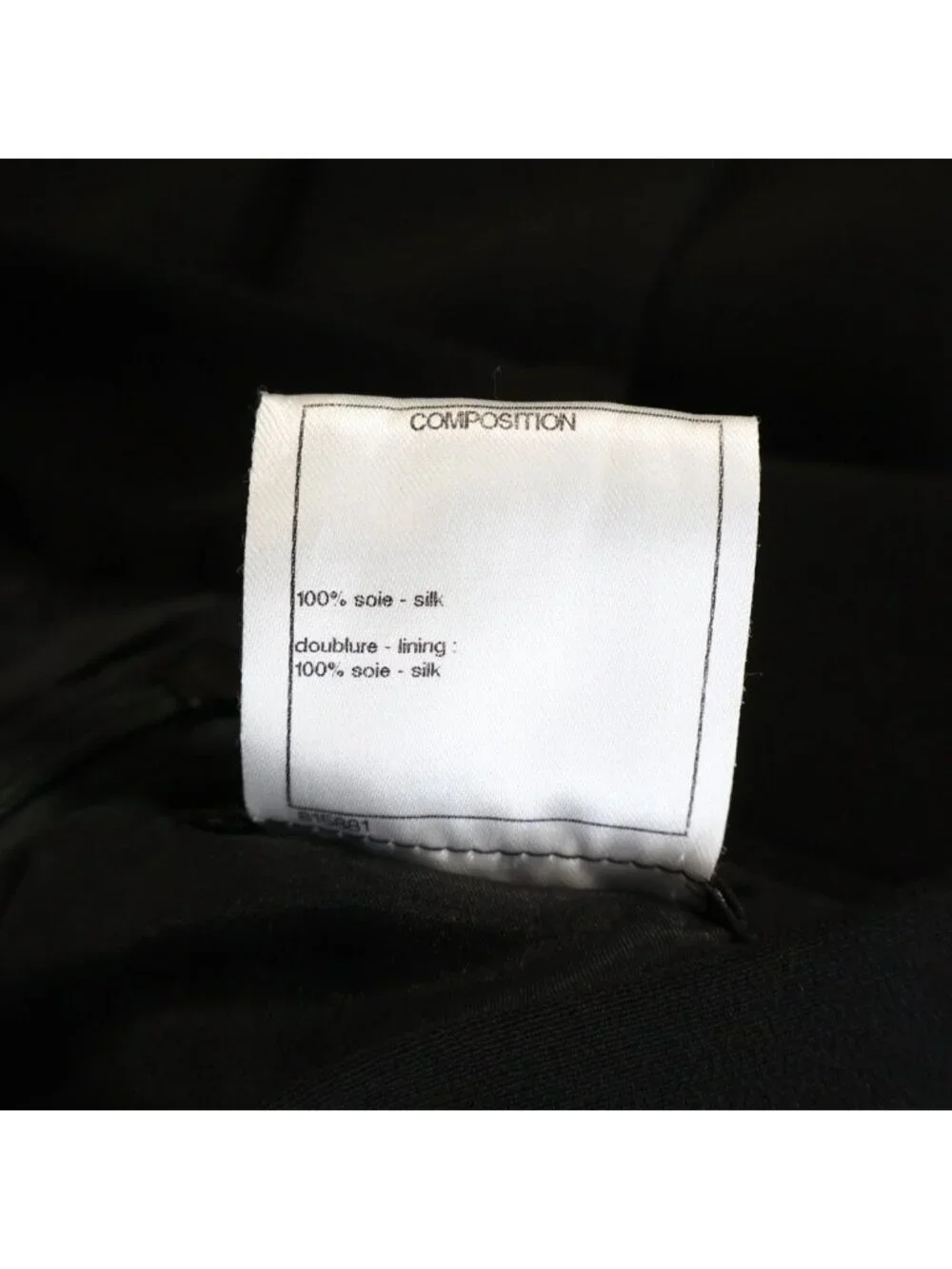 Chanel Flare Skirt Pleated Silk Black
